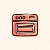 Hand-drawn oven icon