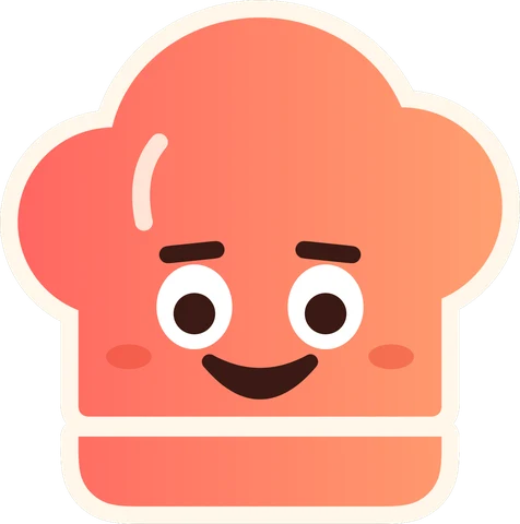 Remy, a cartoon chef's hat with a cheeky smile