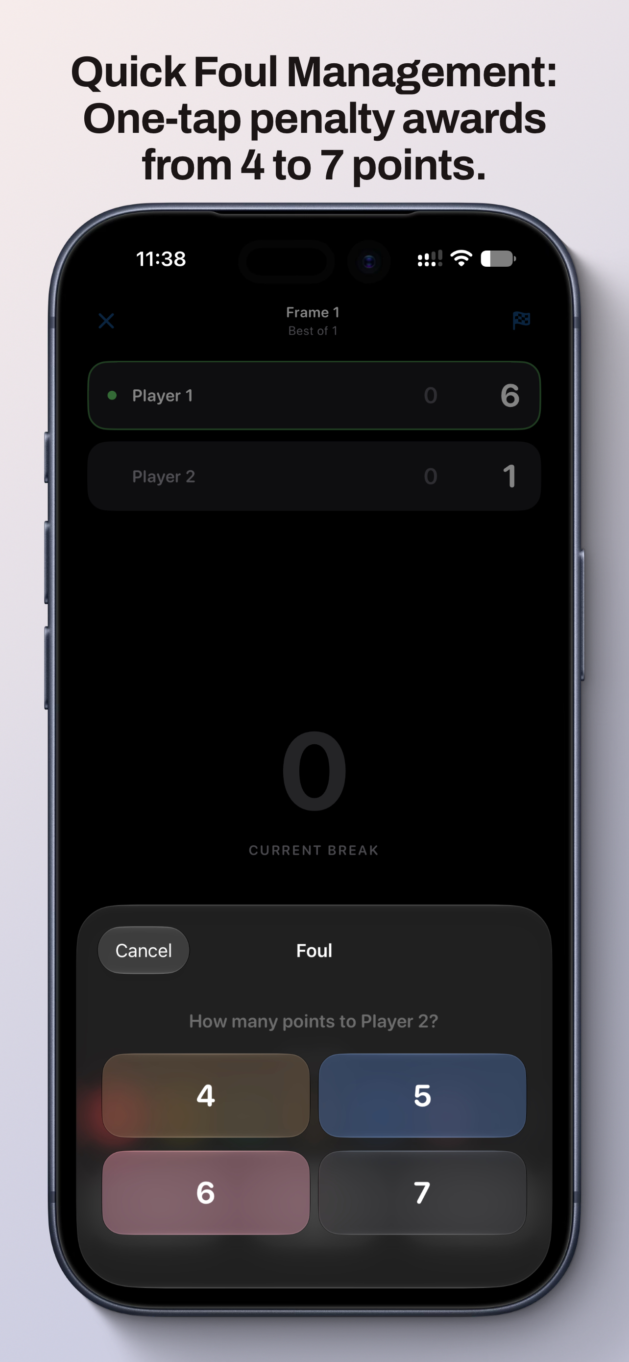 Match history and statistics overview